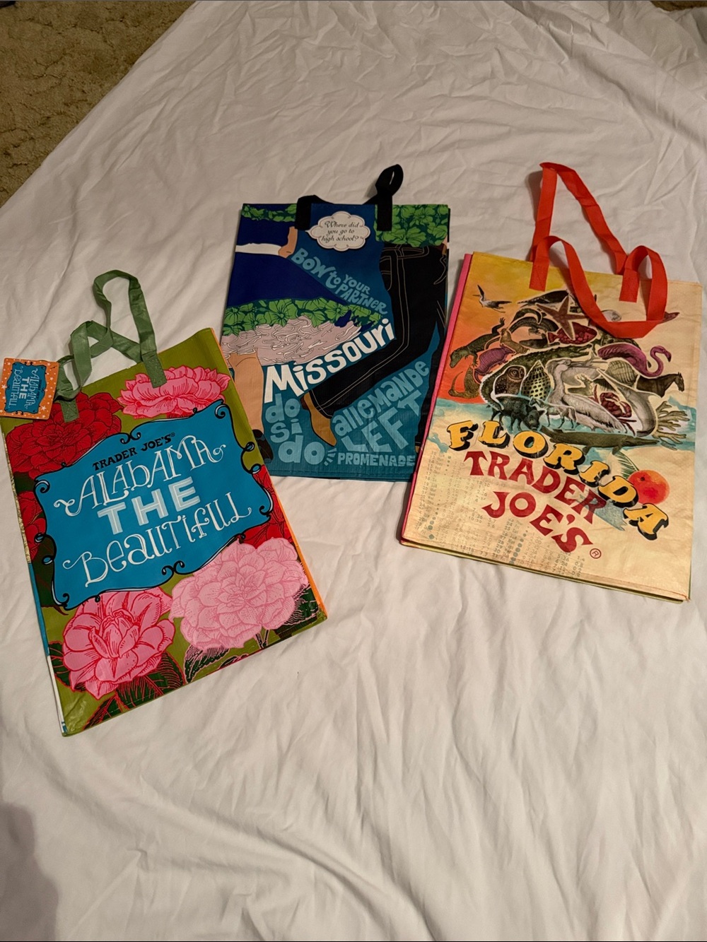 Trader Joe’s Reusable State Bags – 3-Bag Bundle